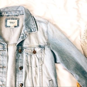 Forever 21 Light Wash Denim Jacket
